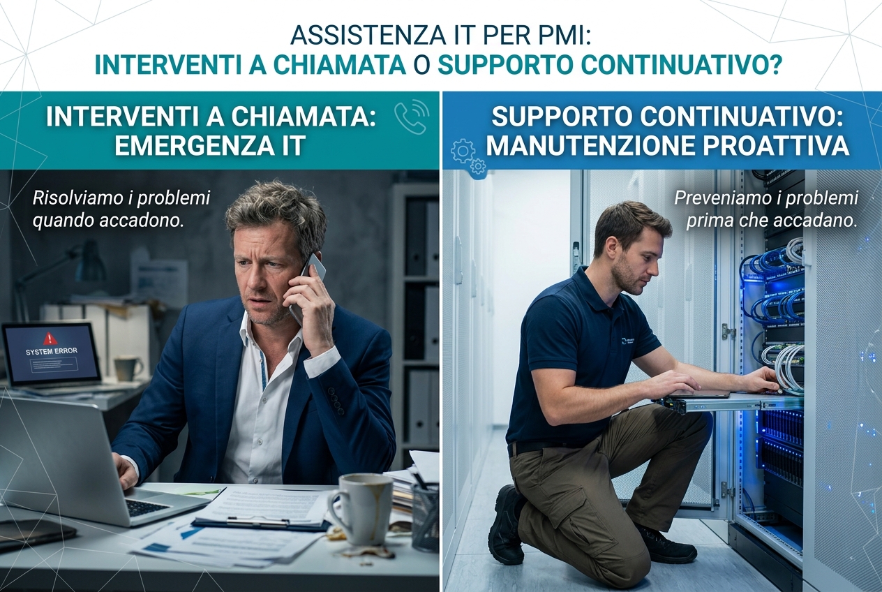 Assistenza IT per PMI: interventi a chiamata o supporto continuativo?