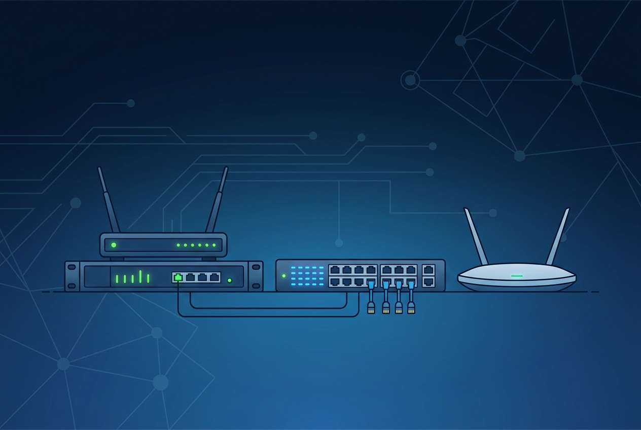 Router, switch, access point: differenze e quando servono in azienda