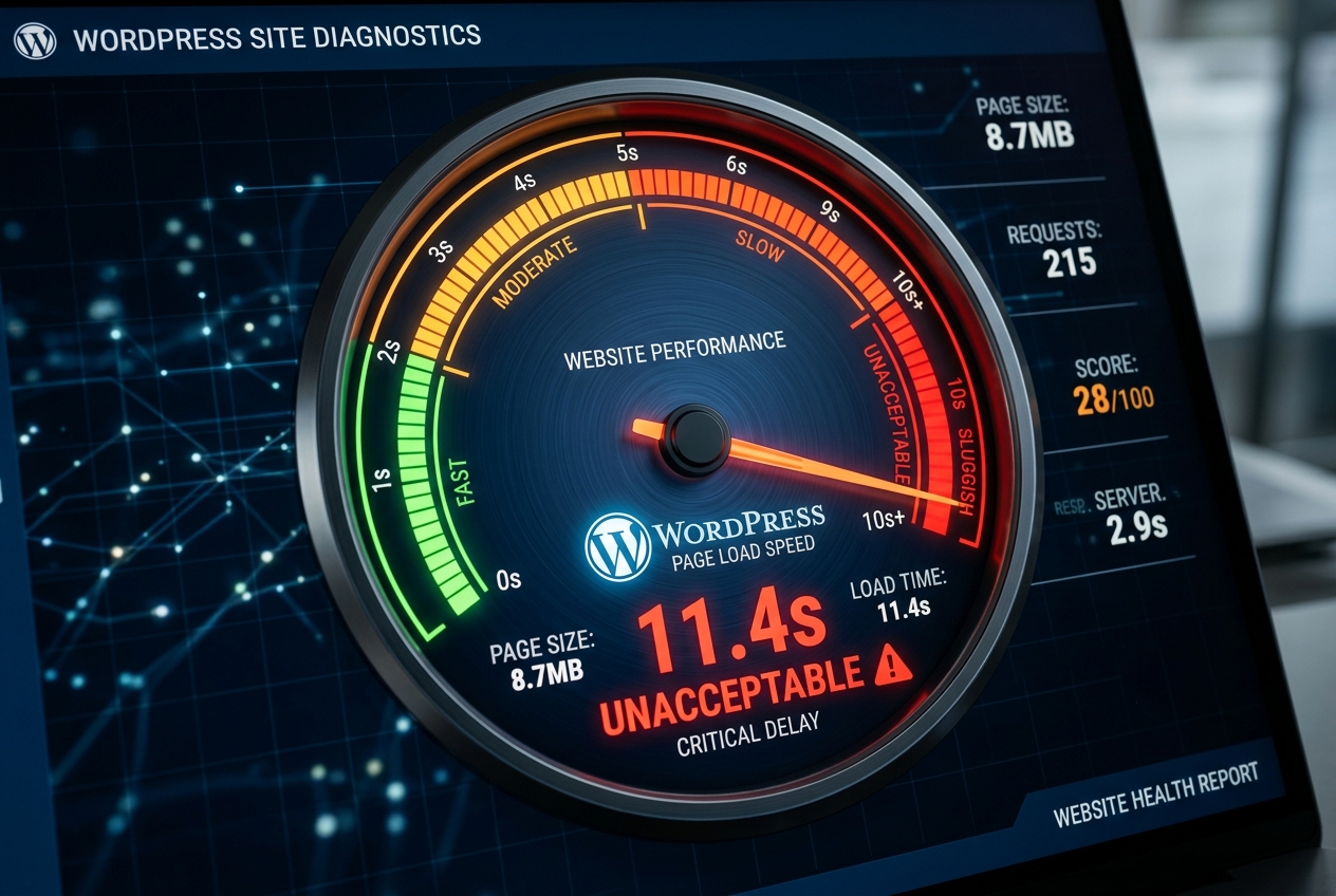 Sito WordPress lento: cause, controlli e possibili soluzioni