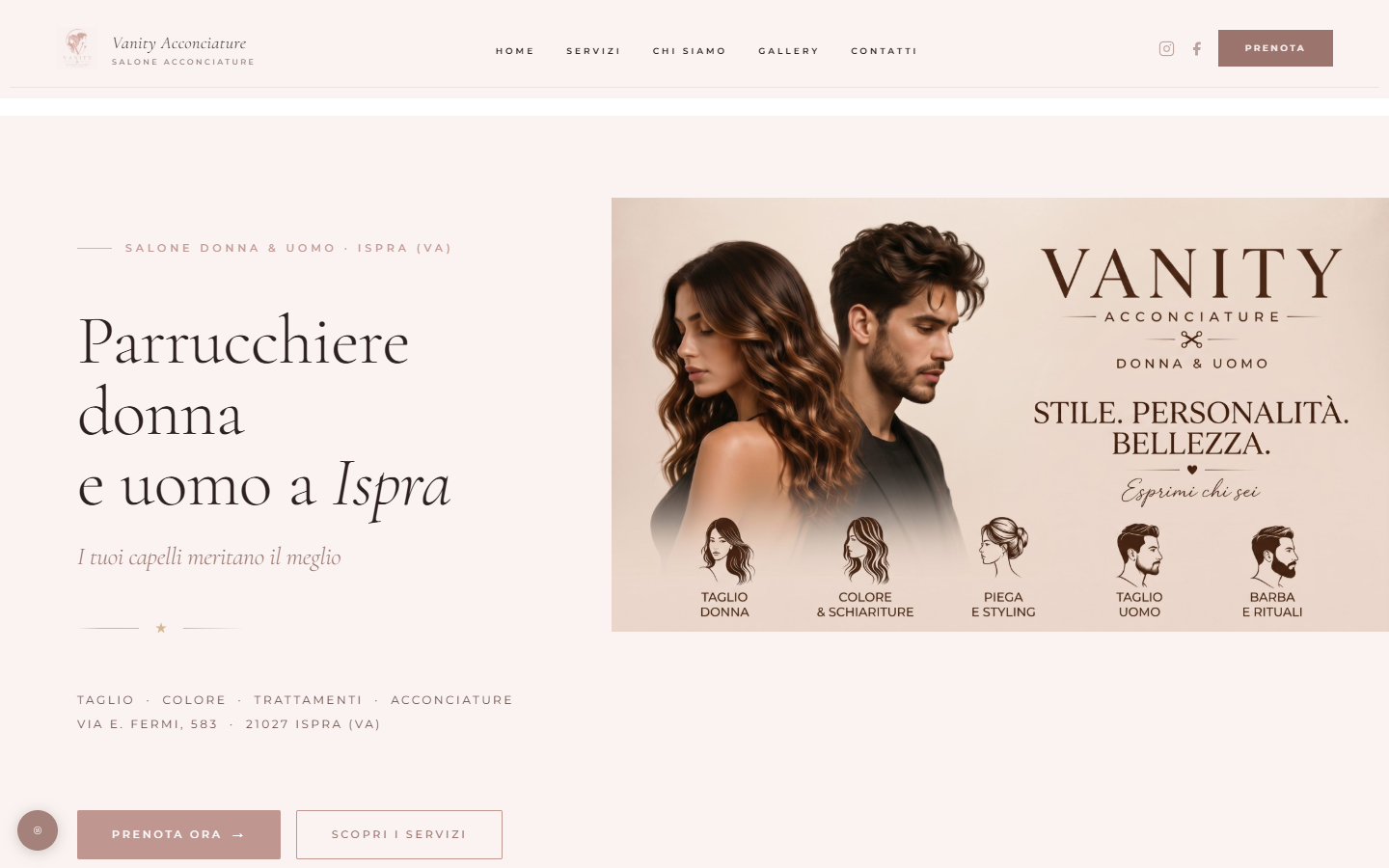 Projektansicht: Vanity Acconciature